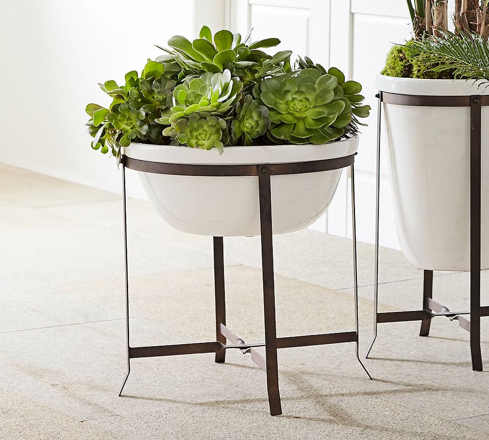 Amir Planter With Stand Low Bowl