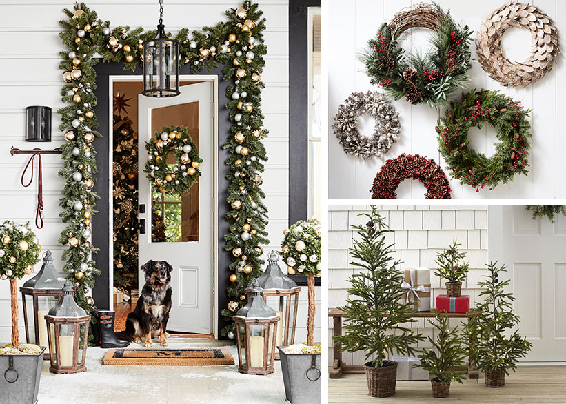 Two Ideas For A Festive Front Door Pottery Barn