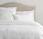 Monique Lhuillier Blossom Embroidered Quilt & Sham - White | Pottery Barn