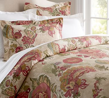 Amaya Floral Duvet Cover & Sham | Pottery Barn