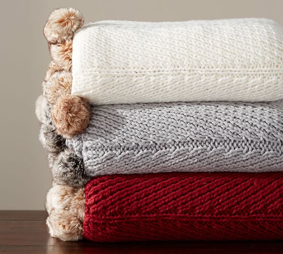 Pom Pom Blanket | eBay