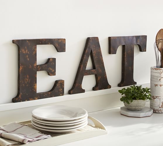 Rustic Metal Letters | Pottery Barn