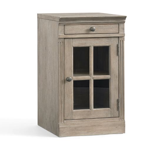 Livingston Single Glass Door Cabinet | Pottery Barn
