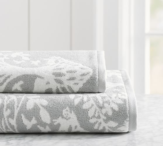 Ellyn Jacquard Bath Towels Pottery Barn