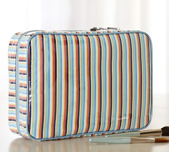 Download Addie Stripe Ultimate Cosmetic Bag | Pottery Barn