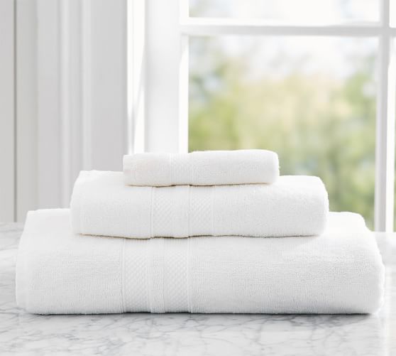 PB Organic Bath Towel - White | Pottery Barn
