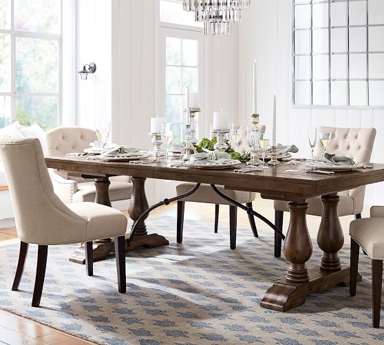 Hayes Tufted Upholstered Dining Chair | Pottery Barn