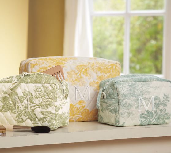 Matine Toile Cosmetic Bags Set Of 2 Pottery Barn