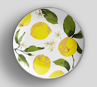 Lemon Enamel Salad Plate, Set of 4 | Pottery Barn