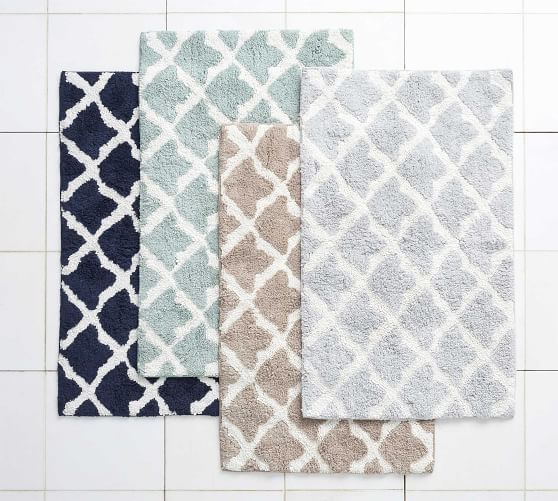 patterned bath rugs