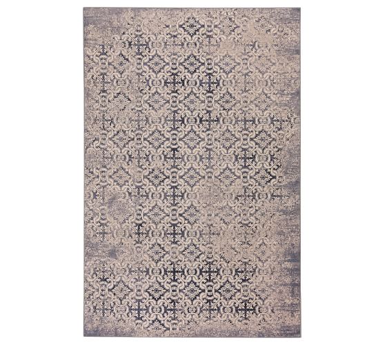 Blue Aramella Rug Patterned Rugs Pottery Barn