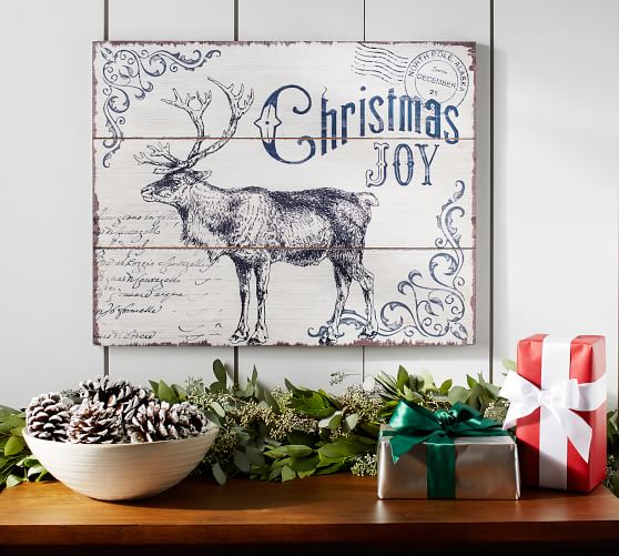 Christmas Joy Art Wall Decor Pottery Barn