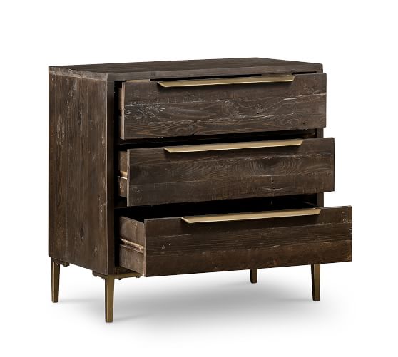 Braden Reclaimed Wood 3 Drawer Dresser Pottery Barn