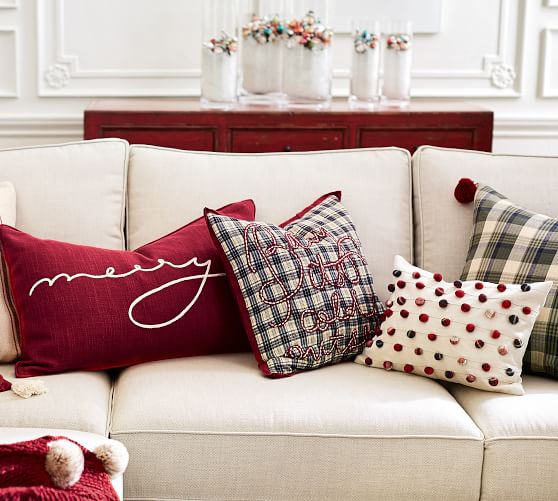 Baby It S Cold Outside Plaid Pillow Cover Pottery Barn