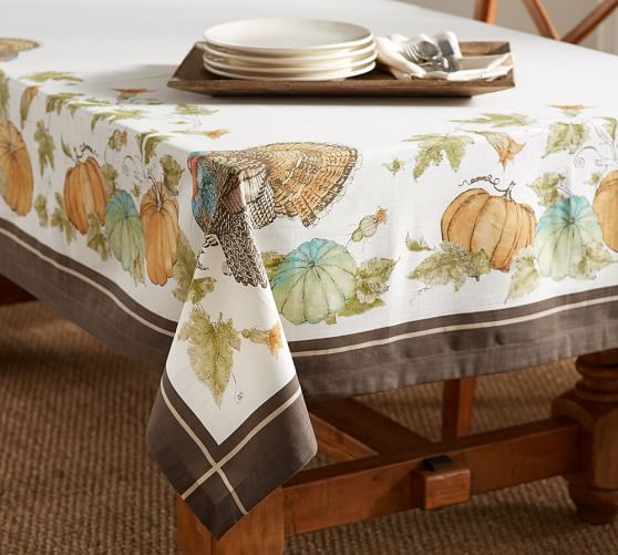 Heritage Turkey Tablecloth Pottery Barn