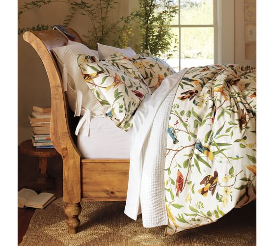 Spring Sparrow Patterned Duvet Cover Sham Pottery Barn