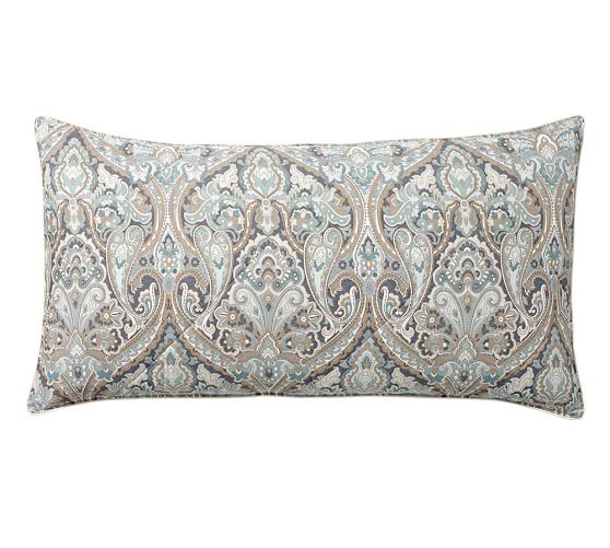 Blue Mackenna Paisley Percale Patterned Duvet Cover Sham