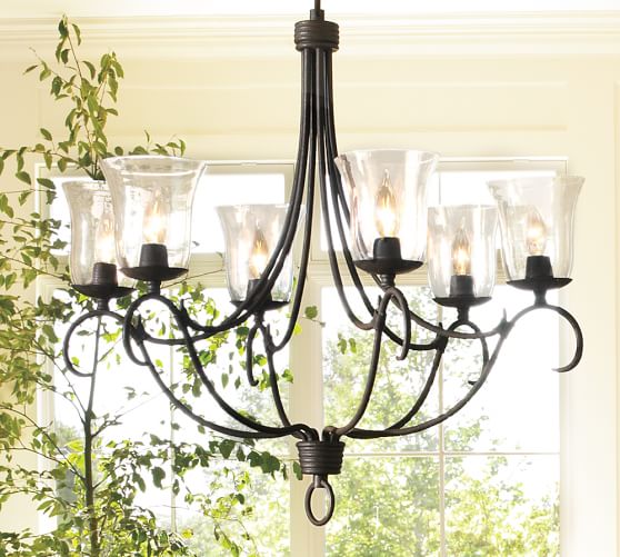 Cecilia Hurricane Chandelier Pottery Barn