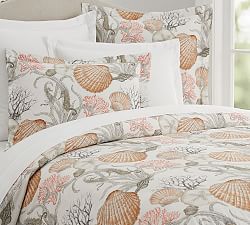 Coral Colored Bedding Pottery Barn