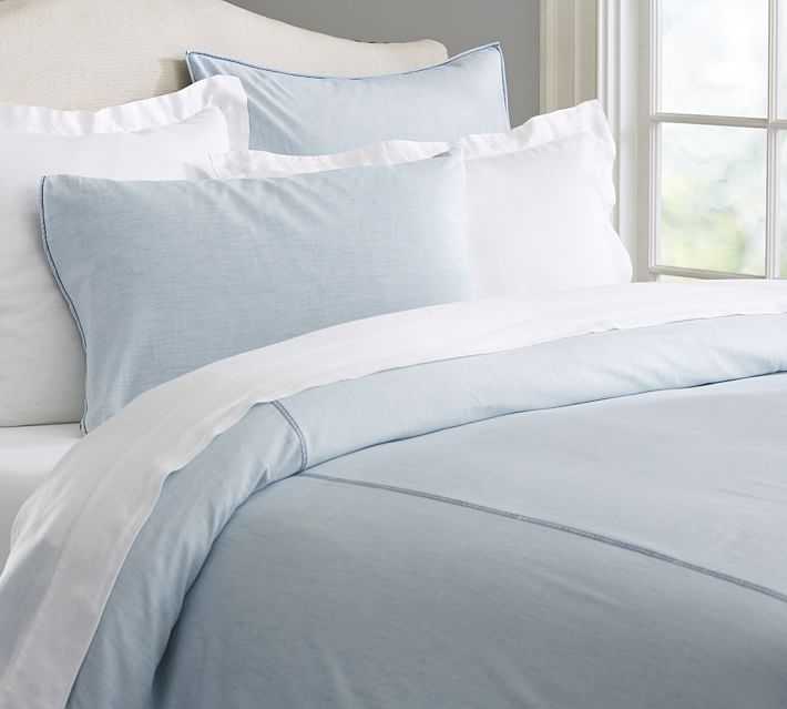 Chambray Duvet Cover & Shams | Pottery Barn