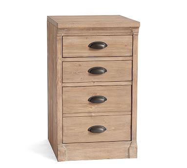 Lucca Single 3 Drawer Filing Cabinet Pottery Barn